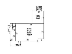 1063 Beacon St, Newton MA  02459-1723 floor plan