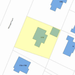 1776 Washington St, Newton MA 02466-2807 plot plan