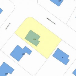 234 Jackson St, Newton MA 02459-2541 plot plan