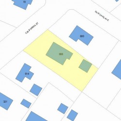 606 California St, Newton MA 02460-1241 plot plan