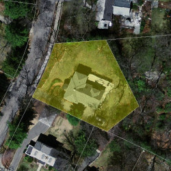 70 Gammons Rd, Newton MA 02468-1216 aerial view