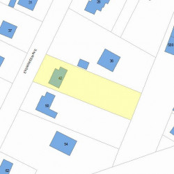 42 Evergreen Ave, Newton MA 02466-1703 plot plan