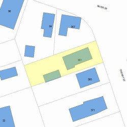 361 Cherry St, Newton MA 02465-1831 plot plan