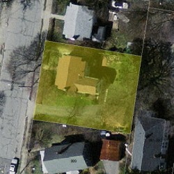 84 Brookside Ave, Newton MA  02460-1530 aerial view