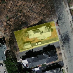 53 Circuit Ave, Newton MA aerial view