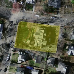 38 Everett St, Newton MA  02459-1940 aerial view