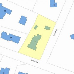 71 Studio Rd, Newton MA 02466-2808 plot plan