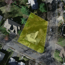75 Littlefield Rd, Newton MA  02459-3010 aerial view