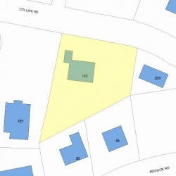 199 Collins Rd, Newton MA  02468-2237 plot plan