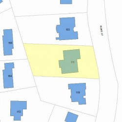 111 Blake St, Newton MA 02460-2032 plot plan