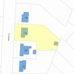 200 Parker St, Newton MA 02459-2551 plot plan