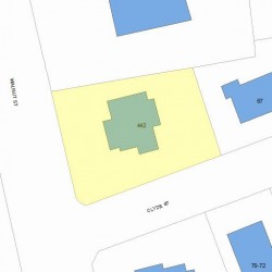 442 Walnut St, Newton MA 02460-2205 plot plan