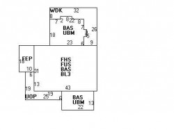 45 Columbine Rd, Newton MA 02459-3444 floor plan