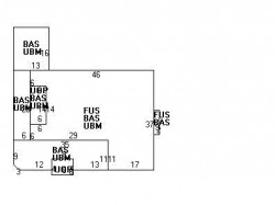 17 Chamberlain Rd, Newton MA  02458-2405 floor plan