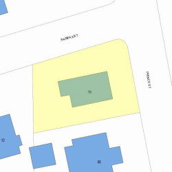 79 Prince St, Newton MA 02465-2632 plot plan