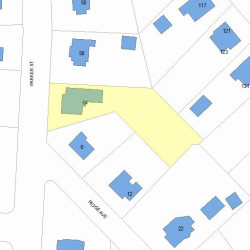 64 Parker St, Newton MA 02459-2547 plot plan