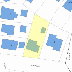 11 Nonantum St, Newton MA  02458-2431 plot plan