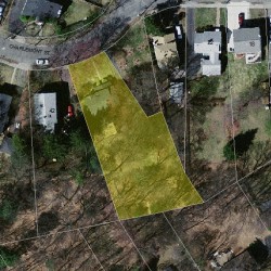 38 Charlemont St, Newton MA  02461-1908 aerial view