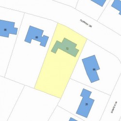 72 Fairway Dr, Newton MA 02465-1715 plot plan
