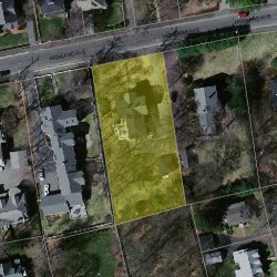 58 Highland Ave, Newton MA 02460-1811 aerial view