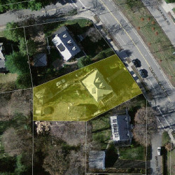 716 Commonwealth Ave, Newton MA  02459-1133 aerial view