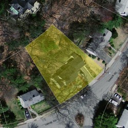 195 Varick Rd, Newton MA  02468-1827 aerial view