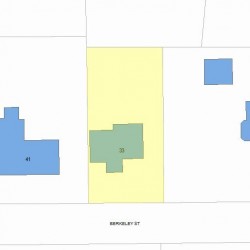 33 Berkeley St, Newton MA 02465-2401 plot plan
