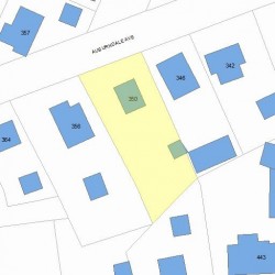 350 Auburndale Ave, Newton MA 02466-1221 plot plan