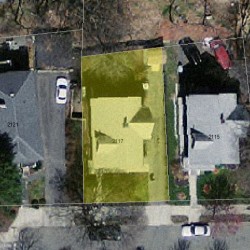 2117 Commonwealth Ave, Newton MA 02466-1901 aerial view