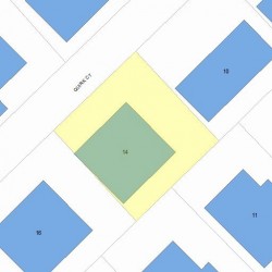 14 Quirk Ct, Newton MA 02458-1224 plot plan