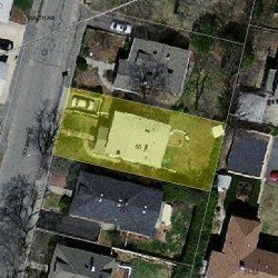 68 Tolman St, Newton MA 02465-1020 aerial view