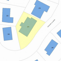 270 Country Club Rd, Newton MA  02459-3115 plot plan