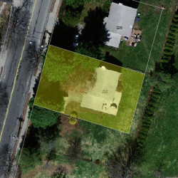 232 Waltham St, Newton MA  02465-1749 aerial view