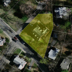 81 Church St, Newton MA 02458-2088 aerial view