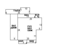 40 Alden Pl, Newton MA  02465-1529 floor plan