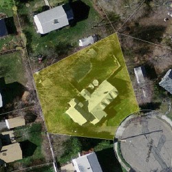 32 Considine Rd, Newton MA  02459-3604 aerial view