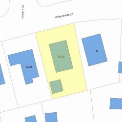 20 Athelstane Rd, Newton MA  02459-2419 plot plan