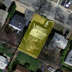 28 Grant St, Newton MA 02465-1509 aerial view