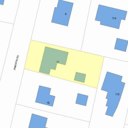 14 Jameson Rd, Newton MA  02458-2601 plot plan