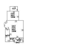 153 Hancock St, Newton MA 02466-2218 floor plan