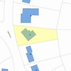 56 Varick Rd, Newton MA  02468-1319 plot plan