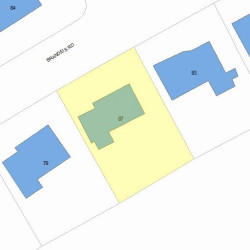 87 Brandeis Rd, Newton MA 02459-2707 plot plan