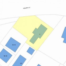 6 Grove St, Newton MA  02466-2425 plot plan