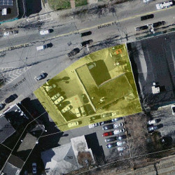 732 Beacon St, Newton MA  02459-1943 aerial view