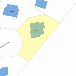 41 Hargrave Cir, Newton MA 02461-1108 plot plan