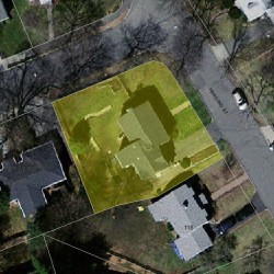 124 Harding St, Newton MA 02465-1352 aerial view