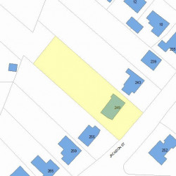249 Jackson St, Newton MA 02459-2523 plot plan