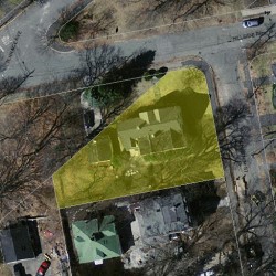 5 Chester St, Newton MA  02461-1415 aerial view