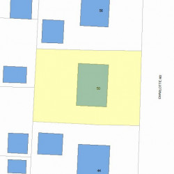 50 Charlotte Rd, Newton MA 02459-1708 plot plan