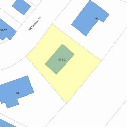 52 Wetherell St, Newton MA 02464-1417 plot plan